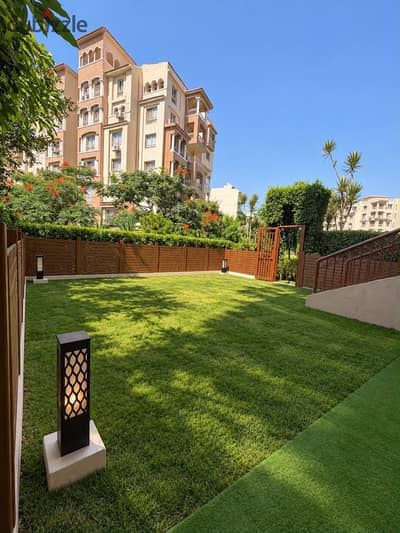 Luxury ground-floor apartment with a garden for sale in Madinaty with hotel finishing in the first phases