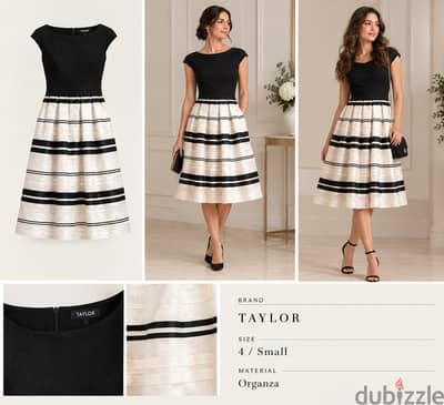 Organza dress (New) - size small - فستان جديد اورجانزا مقاس سمول