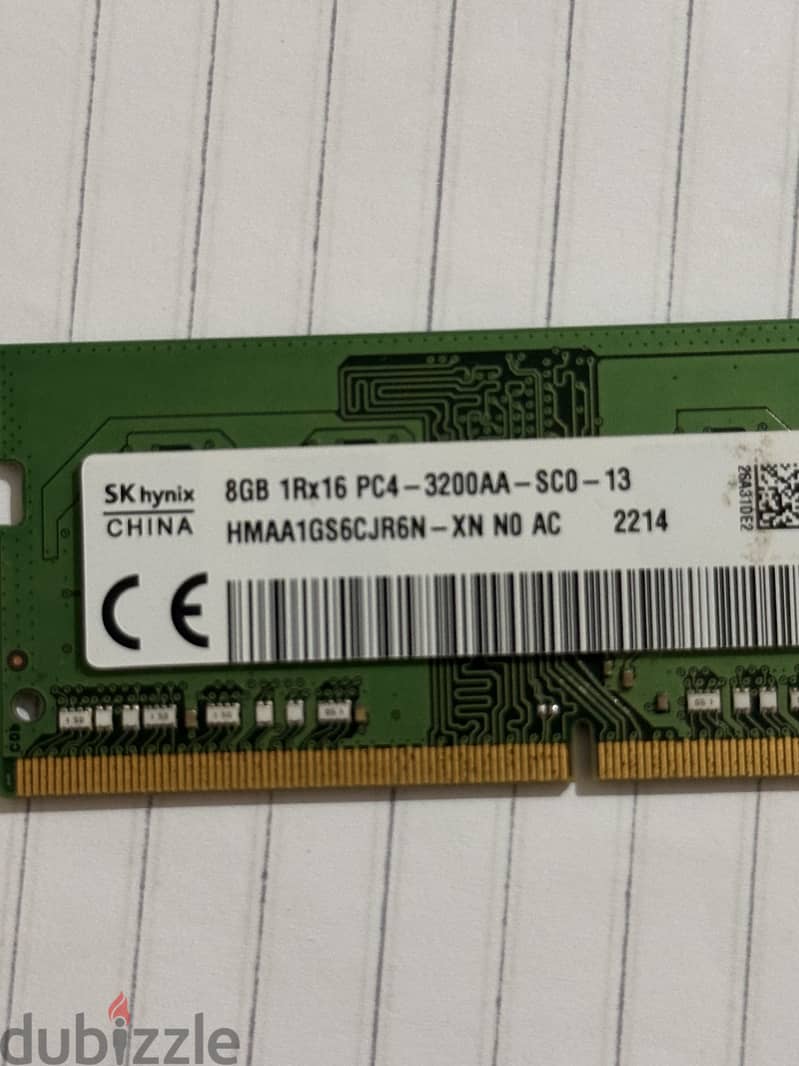 Ram 8G DDR4 3200HZ 1