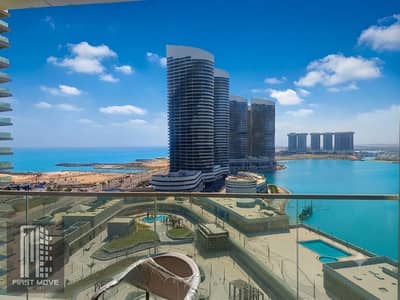 Chalet for sale in the New Alamein Towers featuring a dual view sea and lagoon Delivered fully finished with air conditioning