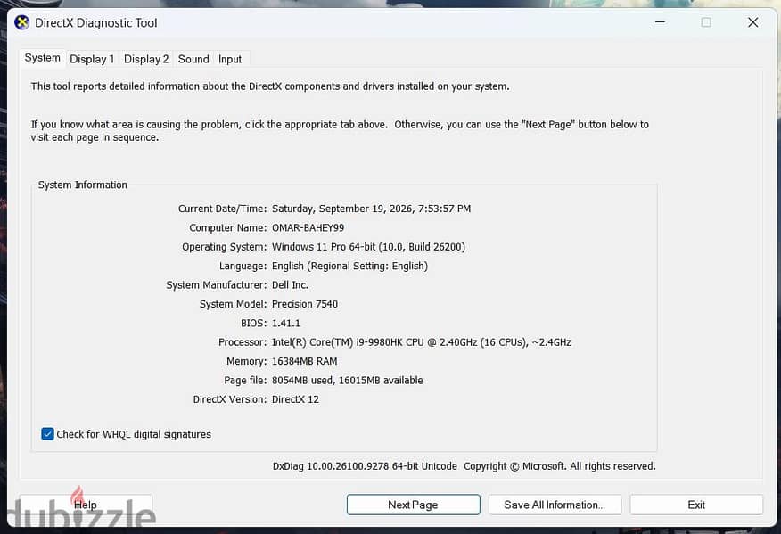 Dell Precision 7540 For Sale 7