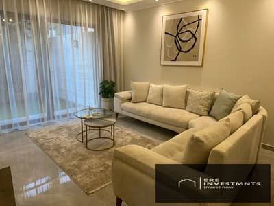 Luxury ground floor apartment with garden (fully furnished) for rent in Lake View Residence – New Cairo – at the lowest price in the market