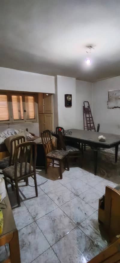 96 sqm apartment for sale in Sheraton Airport Housing, Saqr Quraish Towers, first floor facade, two bedrooms, reception, bathroom, and kitchen, needs finishing and share in the land, 2.9 million Egyptian pounds required