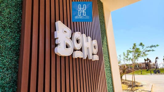 Lowest price on the market at Boho Ain Sokhna: a seafront townhouse with a full sea view. Ready for immediate handover, fully finished with AC's