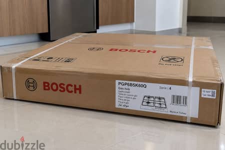 مسطح غاز بوش بلت إن 60 سم جديد | Bosch Series 4 Gas Hob New