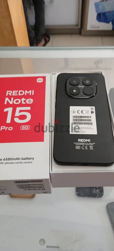 redmi note 15 pro 5g . . 12/256 جديد زيرو