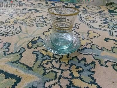 طقم استكانة مدهب انتيك عمره اكتر من 85 سنة