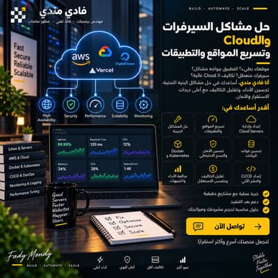 حل مشاكل السيرفرات والCloud وتسريع المواقع والتطبيقات