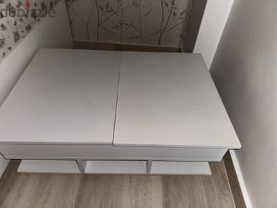 Living center table with storage