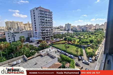 Open view of the garden close to all services apartment for sale in Kafr Abdo