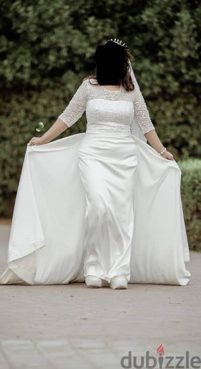 فستان زفاف استخدام مره Wedding Dress perfect condition