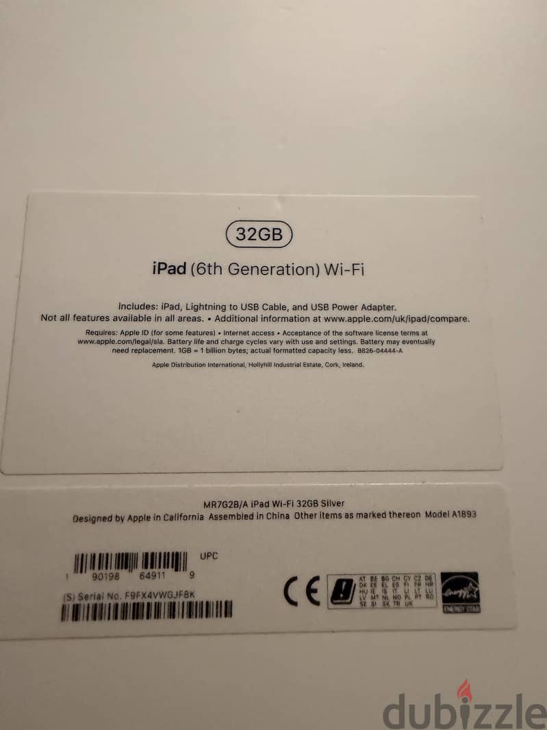 iPad apple 6 generation 5