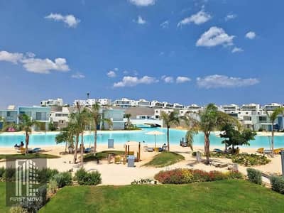 شاليه للبيع في قريه Fouka Bay راس الحكمة الكيلو 211 متشطب بالكامل فيو الاجون مباشر 95 متر بحري باطلاله خطيره علي الاجون باقل سعر في الساحل