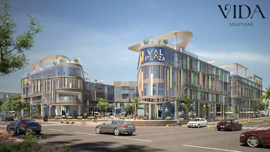 كافيه 55م + 15م Outdoor للبيع في VAL Plaza بالدور الأرضي على محور 26 يوليو باستلام فوري