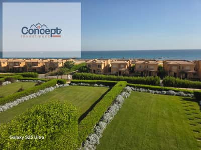Twin House for Sale in Telal Sokhna  Fully Furnished  | 180m² | 3 Bedrooms | Full Sea View | Private Garden