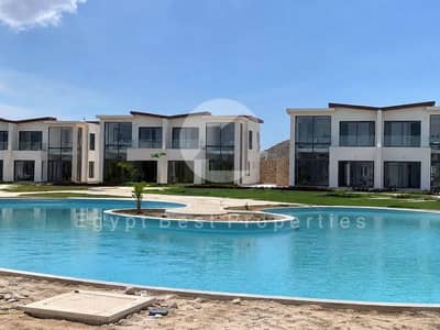 CHALET PRIME LOCATION WITH LAGOON AND SEA VIEW FOR SALE IN RAS ELHEKMA  NORTH COAST UPB TO 8 YEARS