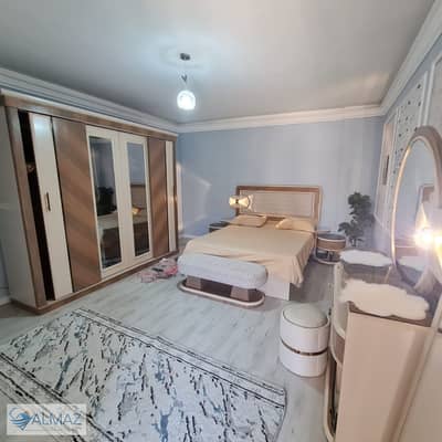Fully furnished, fully air-conditioned 131 sqm apartment for rent in Group 121, Al Rehab, close to all amenities.