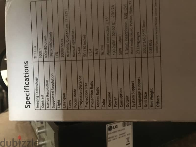 Projector thundeal LED 4