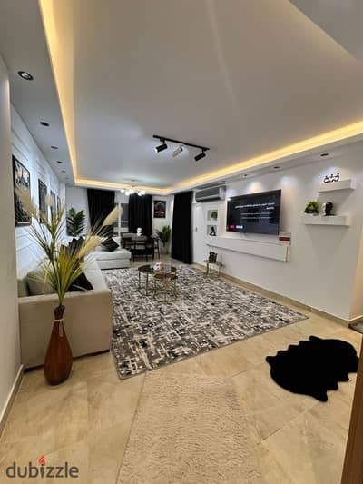 Furnished apartment for rent in Madinaty (B12); prime location near Services.