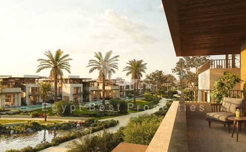 NEAR DELIVERY FULLY FINISHED TWIN VILLA, PREMIUM FINISHING, OPEN VIEW, 4 BEDROOMS, EASTHILLS IN THE HEART OF FIFTH SETTLEMENT, NEXT TO AUC