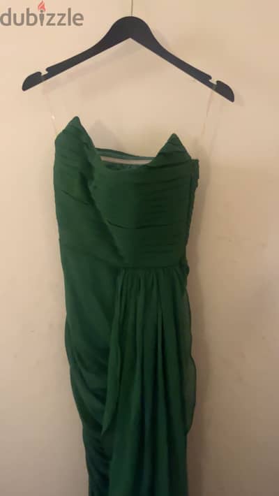 Green midi dress