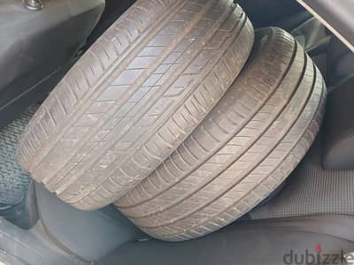 كاوتش ميشلان و بريدجستون بحالة الجديد 215/55 R17