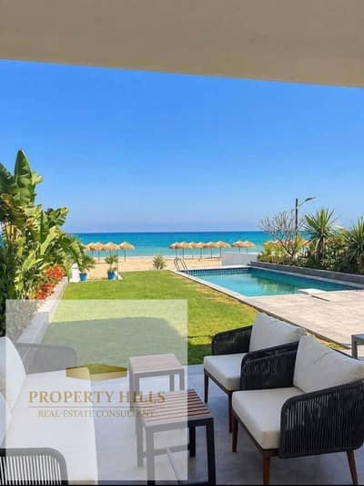 Ground floor chalet with a garden overlooking the sea, panoramic view, finished with ultra super luxe finishing