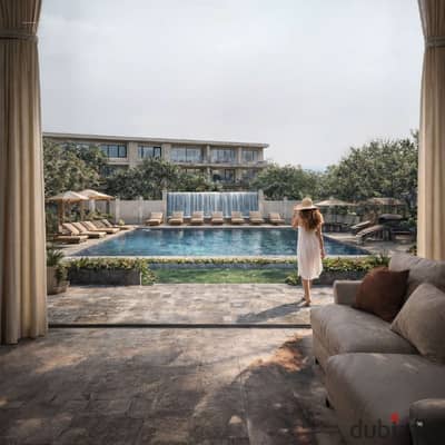 شقة فندقية للبيع 50م متشطبة بالكامل View Pool فى مشروع فيلوري بوتيك فى قلب الثورة الخضراء الشيخ زايد تقسيط 10 سنين