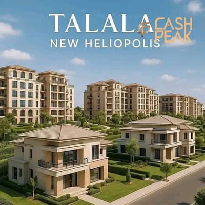 Apartment with up to 64% cash discount in Talala Compound, New Heliopolis, fully finished.