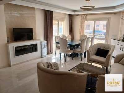 Fully Furnished 153m Apartment with 52m Garden for Sale in El Khamayel Zayed Phase 3A (3BR + 2Bath) with Appliances, Natural Gas & Private Parking