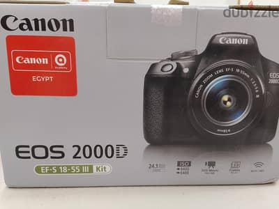 Canon 2000D بالضمان و الكرتونه وجديده Canon 2000D جديدة متبرشمة بالضمة