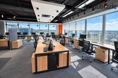 Administrative headquarters 423m Finely finished air-conditioned for rent in Cairo Festival City CFC Fifth Settlement