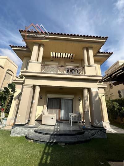 Villa for sale, standard Alwan in Madinaty, model D3, view garden, ultra super lux, Group 23 villas VG3