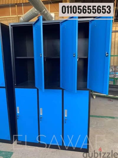 لوكرز،لوكر6 عين،دولاب معدن صاج،وحدات تخزين،ضلف،ارفف تخزين،lockers