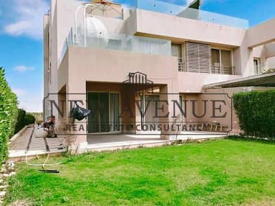 شاليه بحديقة كبيرة تشطيب كامل  تاني صف جولف - هاسيندا باي hacienda bay الساحل الشمالي