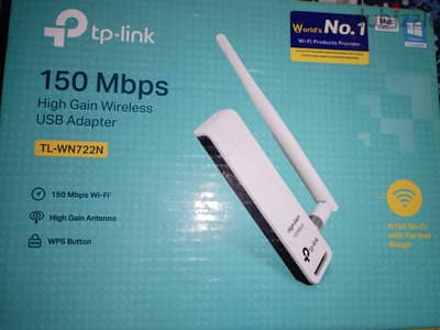 فلاشة واي فاي تي بي لينك TL-WN722N 150Mbps (بحالة الزيرو بالعلبة)