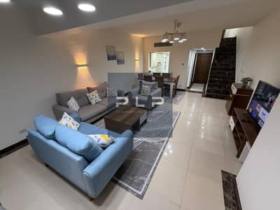 Lowest price duplex for rent fully finished ultra-super-lux fully furnished prime location with a lagoon view in Porto New Cairo compound.