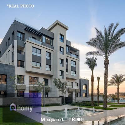 Apartment for sale in the Fifth Settlement, located in a fully serviced compound; available with a 10% down payment and a 10-year installment plan at