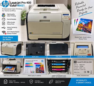 HP LaserJet Pro 400 Color M451 – Heavy Duty Color Laser Printer
