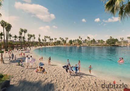 Sea View Villa For Sale 1st Row Lagoon & Facing North / Delivery Soon With Installments in Ramla Ras El Hekma North Coast