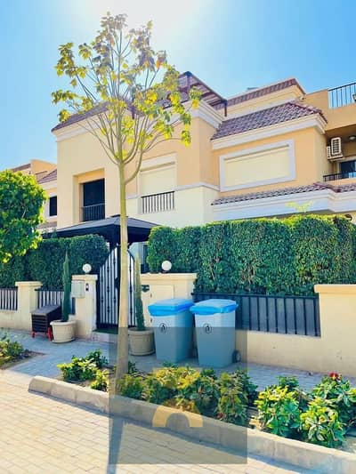 Villa for sale, 50%,  12 years on Al Amal axis, in the heart of a phase for villas only, next to Madinaty, on the Suez Road, Saray Compound