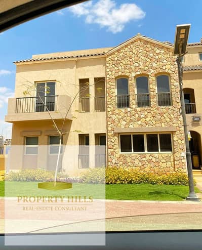 Last corner villa for sale at a 50% discount from its price at a bargain price in front of Madinaty in a compound known for its complete services at the highest level