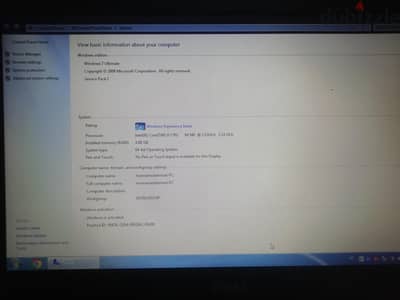 ديل للبيع رام ٤ مساحه 300 جيجا كور i5