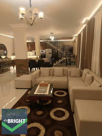 Duplex for sale in south academy - 300sqm - Ultra super lux finishing - ready to move - private enterance - Front garden and back garden.