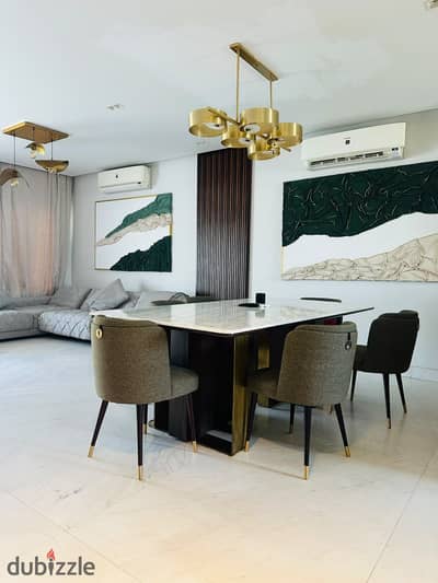 Ultra super lux furnished town house for rent in hyde park compound 5th settlement at New Cairo