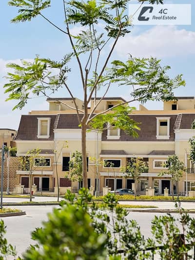 Lowest down payment S villa ready to move  3 bedrooms with prime location in Compound Sarai al mostkabal city next to Madinaty