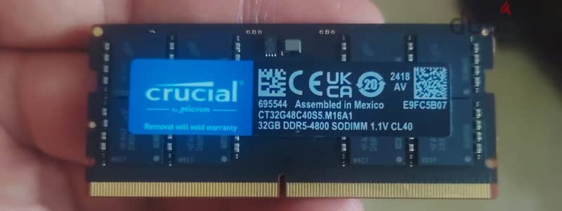 Crucial RAM 32GB DDR5 4800MHz sodem