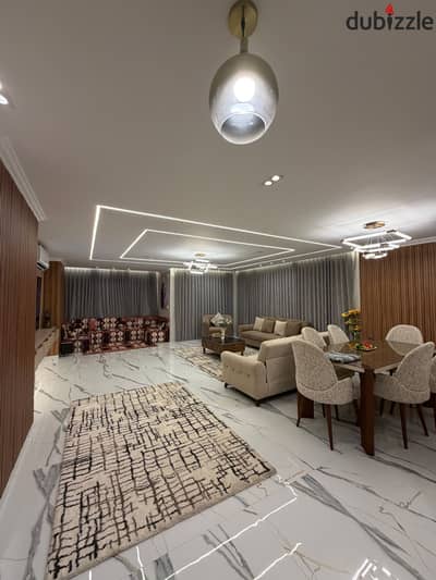 Luxury Furnished Apartment for Rent in Dokki (VIP) – Opposite Shooting Club – Modern Luxury Furnishings – High-End Hotel-Style Tower – First-Time Occupancy
