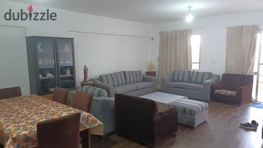 Furnished 162 sqm apartment for rent in Al Rehab; prime location near Avenue Mall.