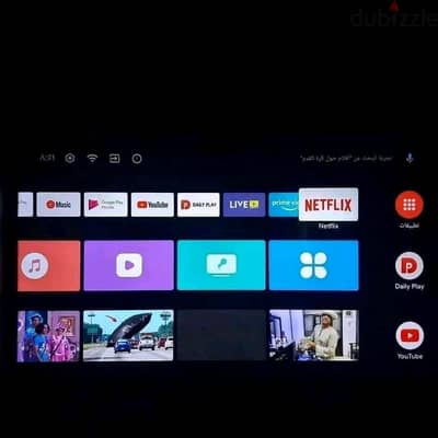 شاشه تورنادو سمارت أندرويد ٦٥ بوصه سمارت 4k برسيفر داخلي كسر الزيروووو